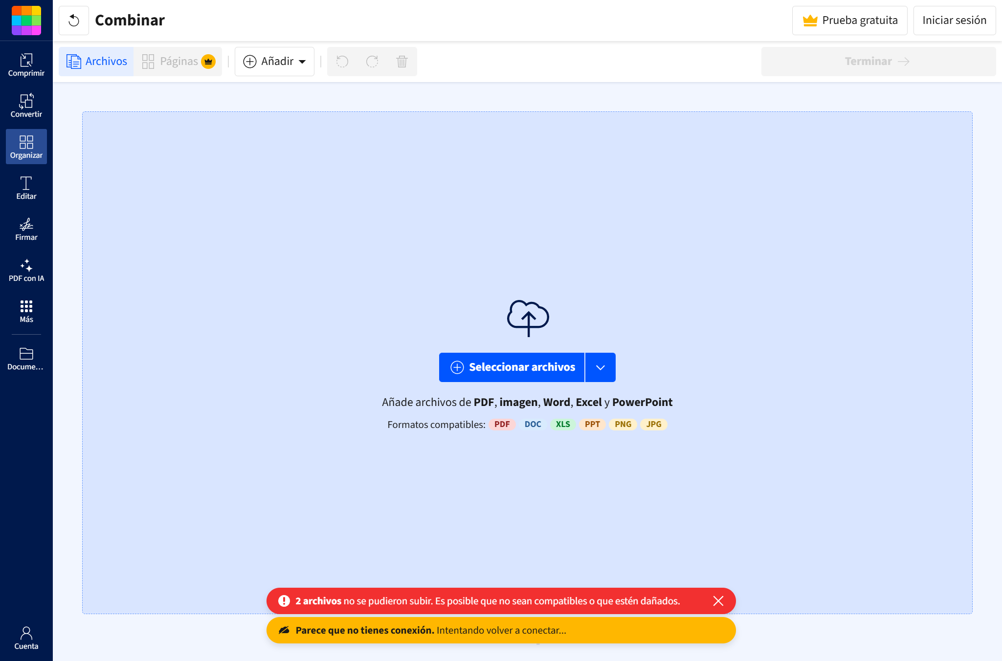 Smallpdf — offline na vooraf laden