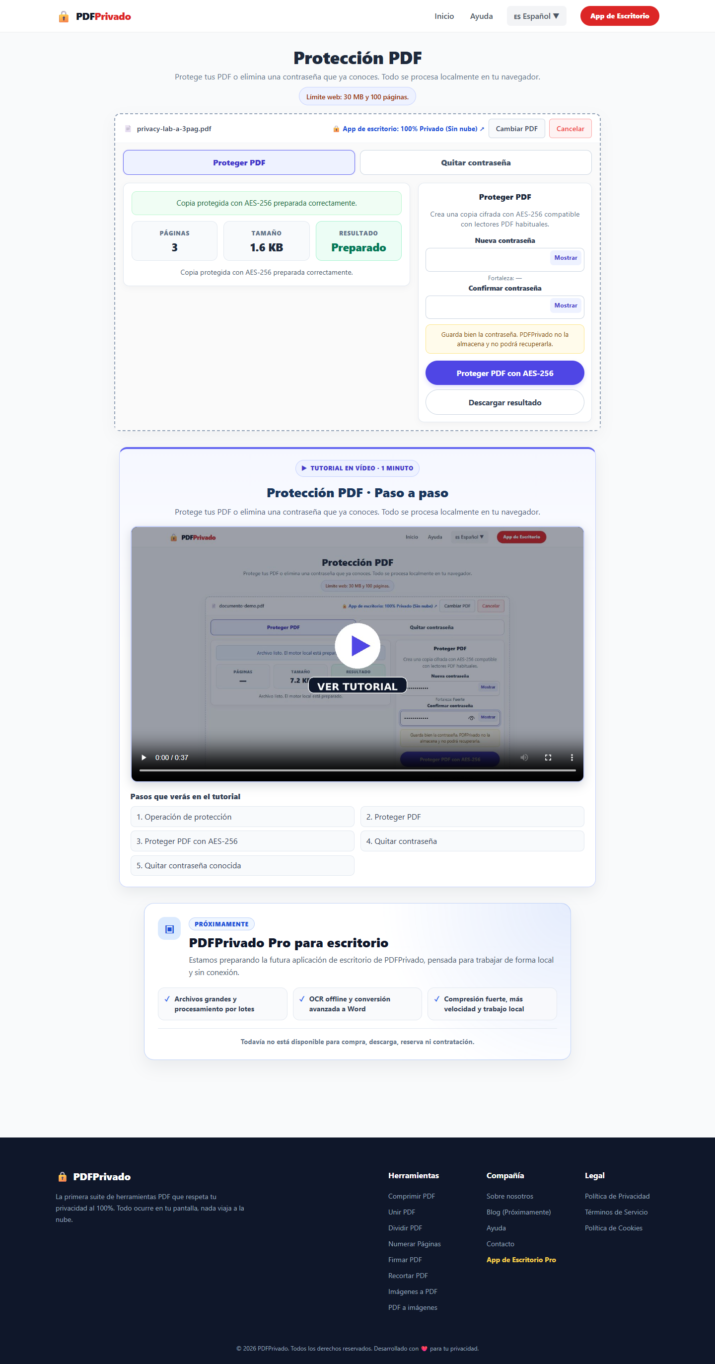 Privacy Lab protection offline